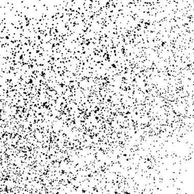 Beyaz arka plan üzerinde izole siyah grenli doku. Sıkıntılı kaplaması dokulu. Tek renkli grunge tasarım öğeleri. Vektör çizim, eps 10.