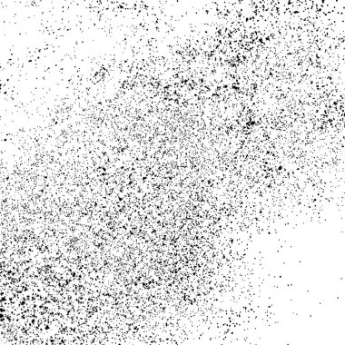 Beyaz arka plan üzerinde izole siyah grenli doku. Sıkıntılı kaplaması dokulu. Tek renkli grunge tasarım öğeleri. Vektör çizim, eps 10.