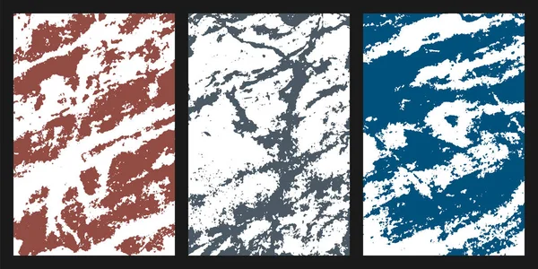 Marbre Texture Fond Set Différentes Couleurs Pour Votre Design Grunge — Image vectorielle