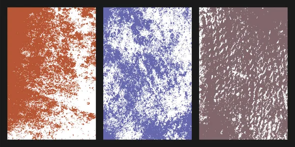 Texture Grunge Colorée Ensemble Différentes Couleurs Fond Abstrait Pour Votre — Image vectorielle