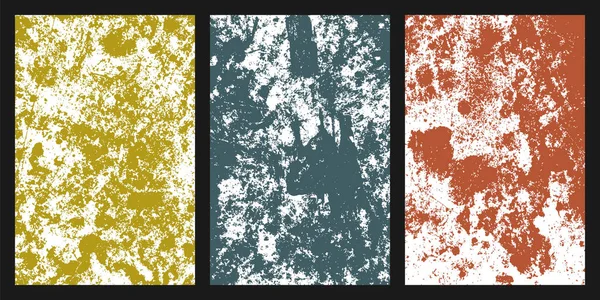 Texture Grunge Colorée Ensemble Différentes Couleurs Fond Abstrait Pour Votre — Image vectorielle