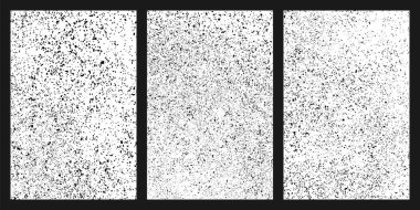 Beyaz arka plan üzerinde izole siyah grenli doku. Hasarlı dokulu. Grunge tasarım öğeleri. Vektör çizim, eps 10 ayarla.