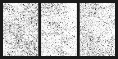 Beyaz arka plan üzerinde izole siyah grenli doku. Hasarlı dokulu. Grunge tasarım öğeleri. Vektör çizim, eps 10 ayarla.