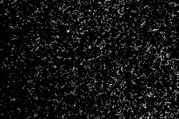 Bílá Zrnitá Textura Izolované Černém Pozadí Částice Překrytí Texturou Grungeové — Stockový vektor