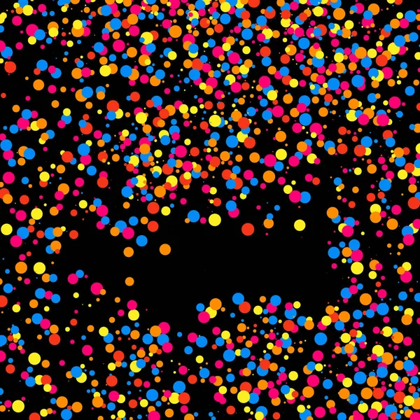 Explosion Colorée Confettis Texture Granuleuse Abstraite Multicolore Isolée Sur Fond — Image vectorielle