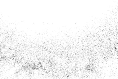 Beyaz arka plan üzerinde izole siyah grenli doku. Sıkıntı kaplaması dokulu. Grunge tasarım öğeleri. Vektör çizim, eps 10.