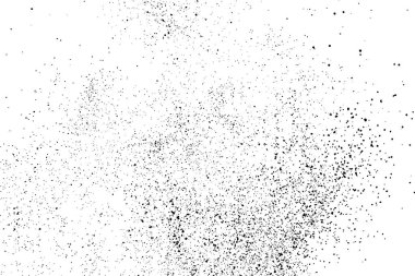 Beyaz arka plan üzerinde izole siyah grenli doku. Sıkıntı kaplaması dokulu. Grunge tasarım öğeleri. Vektör çizim, eps 10.