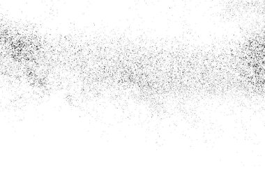 Beyaz arka plan üzerinde izole siyah grenli doku. Sıkıntı kaplaması dokulu. Grunge tasarım öğeleri. Vektör çizim, eps 10.