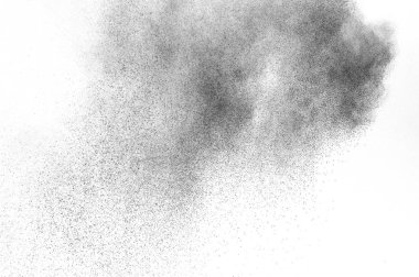 Siyah parçacıkların hareket dondurmak. 