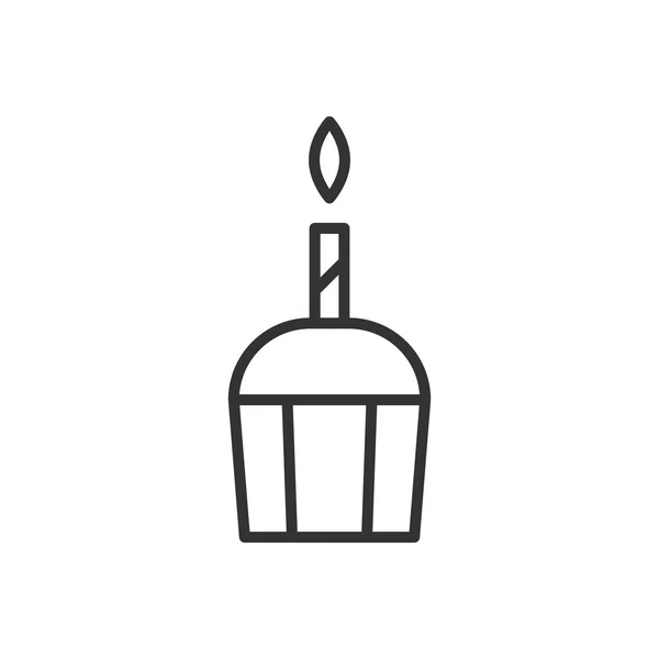 Signo Pastel Cumpleaños Logotipo Para Aplicación Móvil Diseño Web Icono — Vector de stock