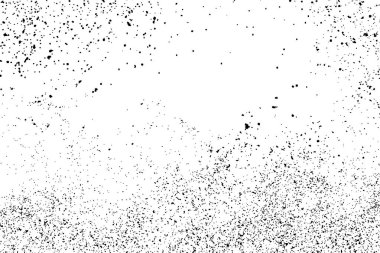 Beyaz arka plan üzerinde izole siyah grenli doku. Sıkıntı kaplaması dokulu. Grunge tasarım öğeleri. Vektör çizim, eps 10.