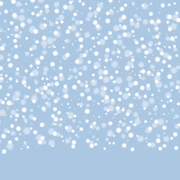 Bianco Neve Astratto Sfondo Invernale Illustrazione Vettoriale Punti — Vettoriale Stock