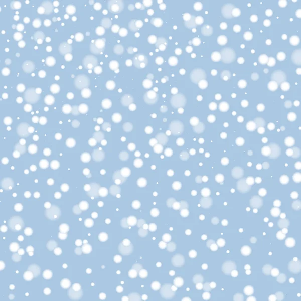 Bianco Neve Astratto Sfondo Invernale Illustrazione Vettoriale Punti — Vettoriale Stock