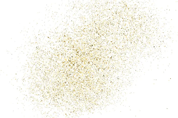 Złoty Brokat Tekstury Białym Tle Bursztynowy Kolor Cząstek Tło Uroczysty — Wektor stockowy