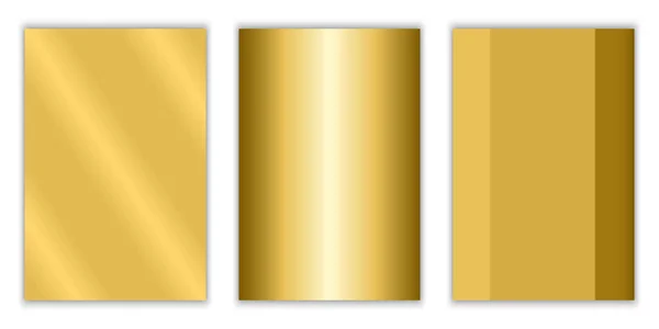 Dégradé Fond Vectoriel Texture Métallique Lumière Dorée Brillance Modèle Modifiable — Image vectorielle