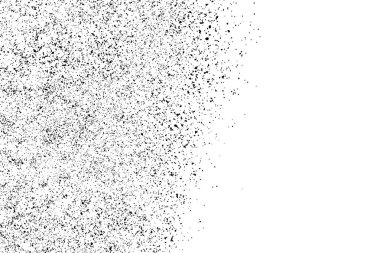 Beyaz arka plan üzerinde izole siyah grenli doku. Sıkıntı kaplaması dokulu. Grunge tasarım öğeleri. Vektör çizim, eps 10.