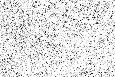 Beyaz arka plan üzerinde izole siyah grenli doku. Sıkıntı kaplaması dokulu. Grunge tasarım öğeleri. Vektör çizim, eps 10.