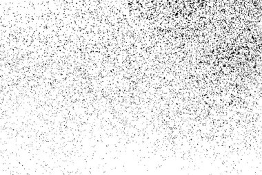 Beyaz arka plan üzerinde izole siyah grenli doku. Sıkıntı kaplaması dokulu. Grunge tasarım öğeleri. Vektör çizim, eps 10.