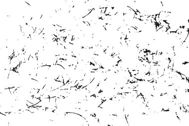 Beyaz arka plan üzerinde izole siyah çizikler. Bindirme doku sıkıntılı. Grunge tasarım öğeleri. Vektör çizim, eps 10.