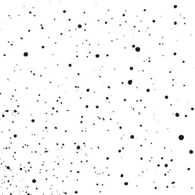 Beyaz arka planda siyah dağınık doku şablonu. Toz kaplama sıkıntı. Grunge öğelerine tahıl ve gürültü. Vektör tek renkli çizim, Eps 10.