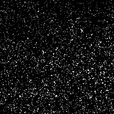 Siyah arka plan üzerine beyaz grenli doku şablonu. Toz kaplama sıkıntı. Grunge öğelerine tahıl ve gürültü. Vektör tek renkli çizim, Eps 10.