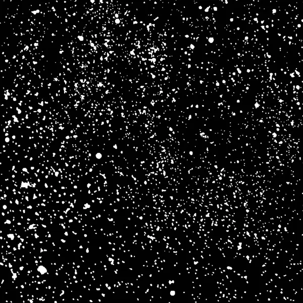 黑色背景上的白色粒状纹理模板 灰尘覆盖遇险 有谷物和噪音的垃圾元素 矢量单色插画 Eps — 图库矢量图片