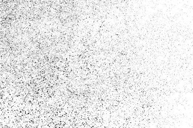 Beyaz arka plan üzerinde izole siyah grenli doku. Sıkıntı kaplaması dokulu. Grunge tasarım öğeleri. Vektör çizim, eps 10.