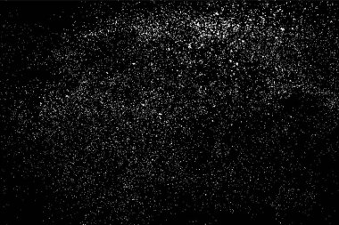 Siyah arka plan üzerine grenli soyut doku. Kar taneleri tasarım öğesi. Sıkıntı kaplaması dokulu. Vektör çizim, eps 10.