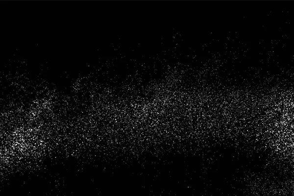 Texture Abstraite Granuleuse Sur Fond Noir Éléments Conception Snowflakes Superposition — Image vectorielle