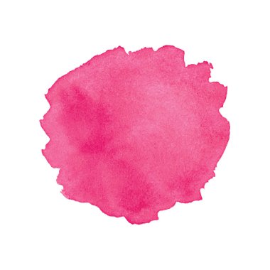 Pembe soyut suluboya beyaz arka plan üzerinde izole. Afiş, poster, kapağı, broşür, el ilanı için düzenlenebilir tasarım öğesi. Vektör çizim, eps 10