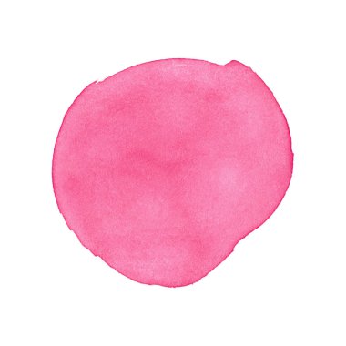 Pembe soyut suluboya beyaz arka plan üzerinde izole. Afiş, poster, kapağı, broşür, el ilanı için düzenlenebilir tasarım öğesi. Vektör çizim, eps 10