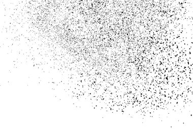 Beyaz arka plan üzerinde izole siyah grenli doku. Sıkıntı kaplaması dokulu. Grunge tasarım öğeleri. Vektör çizim, eps 10.