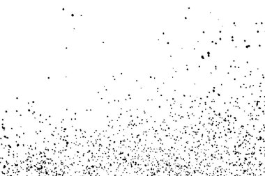 Beyaz arka plan üzerinde izole siyah grenli doku. Sıkıntı kaplaması dokulu. Grunge tasarım öğeleri. Vektör çizim, eps 10.