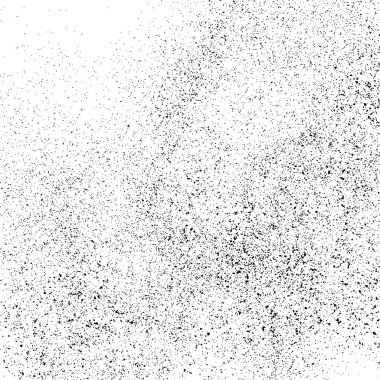 Beyaz arka planda siyah dağınık doku şablonu. Toz kaplama sıkıntı. Grunge öğelerine tahıl ve gürültü. Vektör tek renkli çizim, Eps 10.