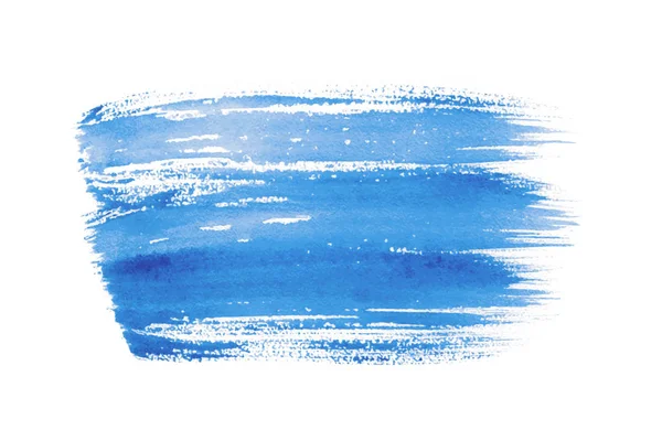 Azul Aquarela Abstrata Isolado Fundo Branco Elemento Design Editável Para — Vetor de Stock