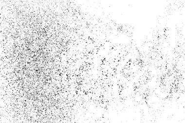 Beyaz arka plan üzerinde izole siyah grenli doku. Gürültü yerleşimi. Grunge tasarım öğeleri. Vektör çizim, Eps 10.