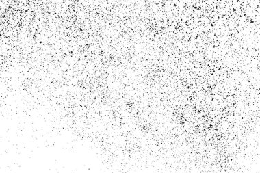 Beyaz arka plan üzerinde izole siyah grenli doku. Gürültü yerleşimi. Grunge tasarım öğeleri. Vektör çizim, Eps 10.
