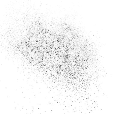 Beyaz arka plan üzerinde izole siyah grenli doku. Toz kaplaması. Karanlık gürültü granül. Vektör tasarım öğeleri, illüstrasyon, eps 10.