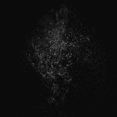 Siyah arka planda izole edilmiş beyaz kumlu doku. Toz tabakası. Açık renkli ses tanecikleri. Kar vektörü elementleri Görüntü, 10 Pound.