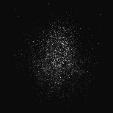 Siyah arka planda izole edilmiş beyaz kumlu doku. Toz tabakası. Açık renkli ses tanecikleri. Kar vektörü elementleri Görüntü, 10 Pound.