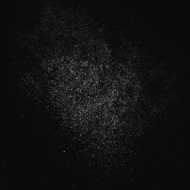 Siyah arka planda izole edilmiş beyaz kumlu doku. Toz tabakası. Açık renkli ses tanecikleri. Kar vektörü elementleri Görüntü, 10 Pound.