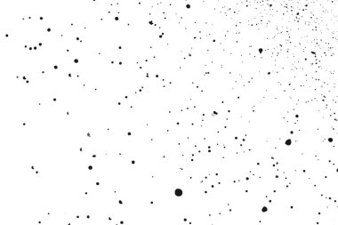 Beyaz arka plan üzerinde izole siyah grenli doku. Toz kaplaması. Karanlık gürültü granül. Vektör tasarım öğeleri, illüstrasyon, eps 10.