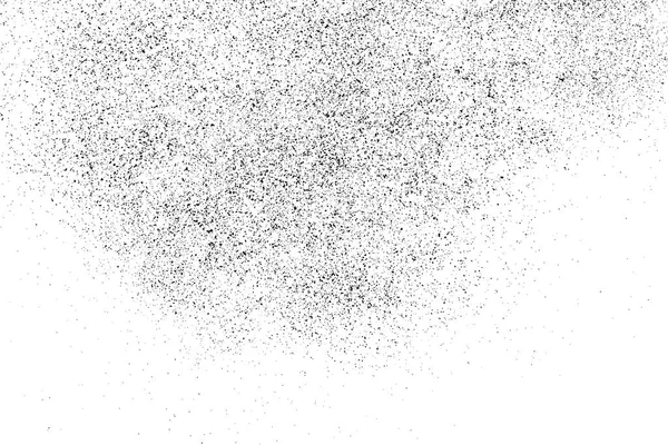Черная Текстура Белом Фоне Наложение Пыли Темные Гранулы Шума Элементы — стоковый вектор