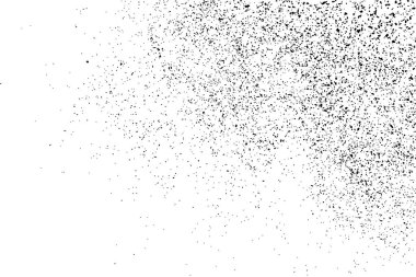 Beyaz arka plan üzerinde izole siyah grenli doku. Toz kaplaması. Karanlık gürültü granül. Tasarım öğeleri bir bit eşlem. Raster Kopyala.