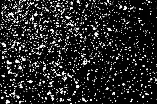 White Grainy Texture Isolated Black Background Dust Overlay Light Coloured — Stock Photo, Image