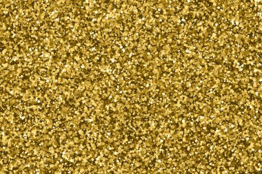 Altın glitter doku. Amber renkli arka planı. Altın patlama konfeti. Raster ve bit eşlem kopya sürüm. 