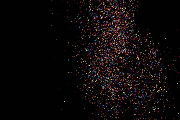 Colorida Explosión Confeti Textura Multicolor Abstracta Granulada Aislada Sobre Fondo —  Fotos de Stock