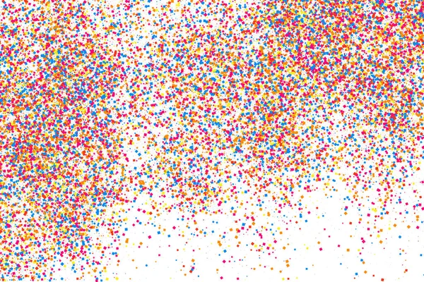 Explosão Colorida Confete Grainy Abstrato Textura Multicolorida Isolado Fundo Branco — Fotografia de Stock