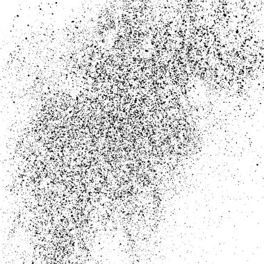 Beyaz arka plan üzerinde izole siyah grenli doku. Toz kaplaması. Karanlık gürültü granül. Vektör tasarım öğeleri, illüstrasyon, eps 10.