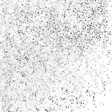 Beyaz arka plan üzerinde izole siyah grenli doku. Toz kaplaması. Karanlık gürültü granül. Vektör tasarım öğeleri, illüstrasyon, eps 10.